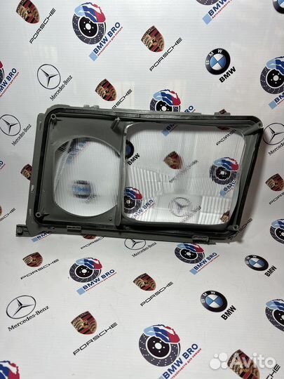 Стекла фар с рамкой W124 рест