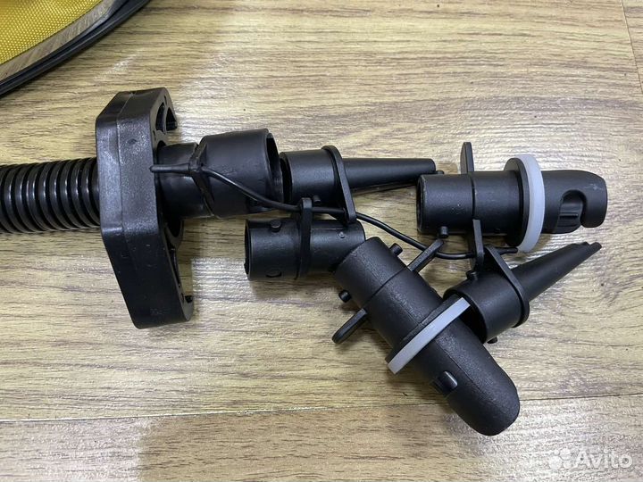 Ножной насос + 5 насадок для лодки и матраса