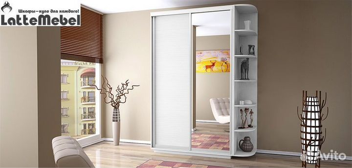 Шкаф купе с зеркалом