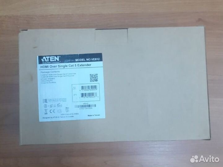 Видео-удлинитель aten hdmi extender VE812