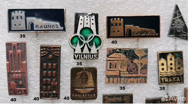 Значки Прибалтика и др