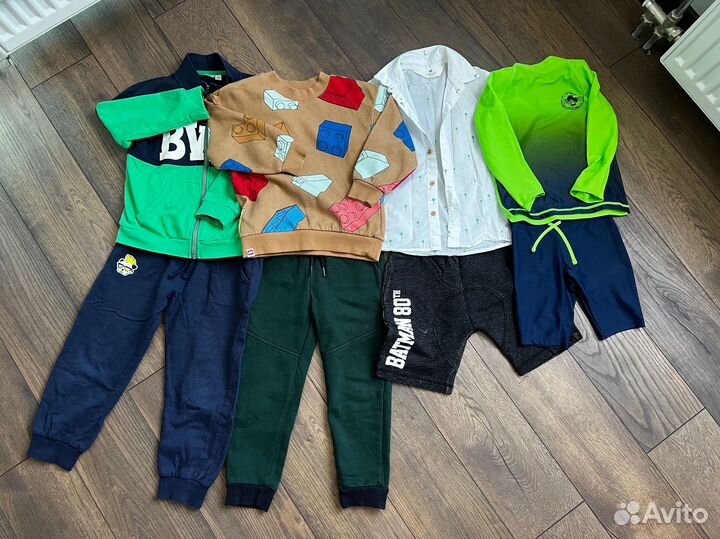 Вещи пакетом на мальчика 104 110