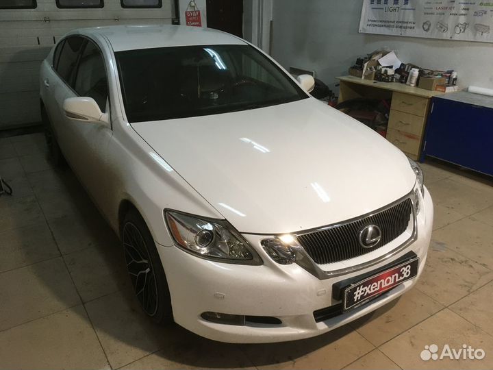 Lexus GS 300 полировка, чистка, броня фар