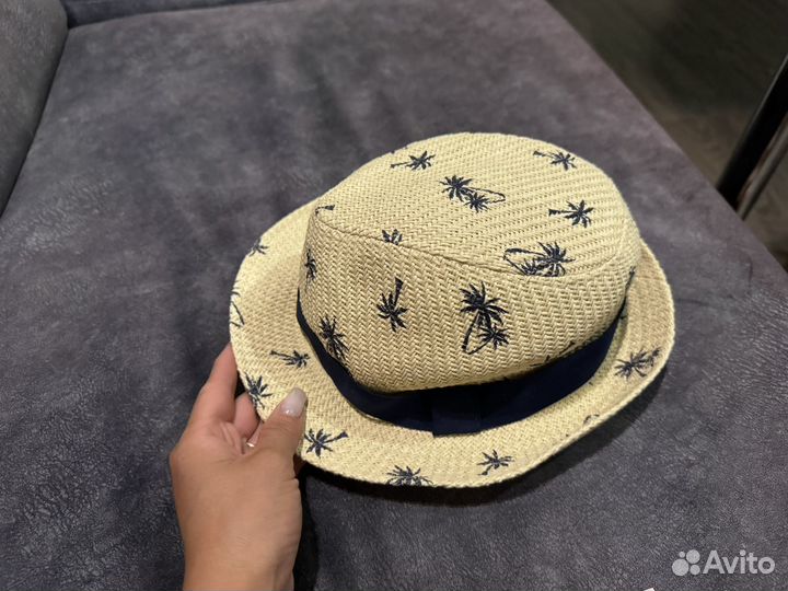 Шляпа плетеная детская