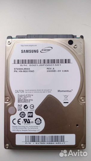 Жесткий диск Seagate st2000lm003 2 TB