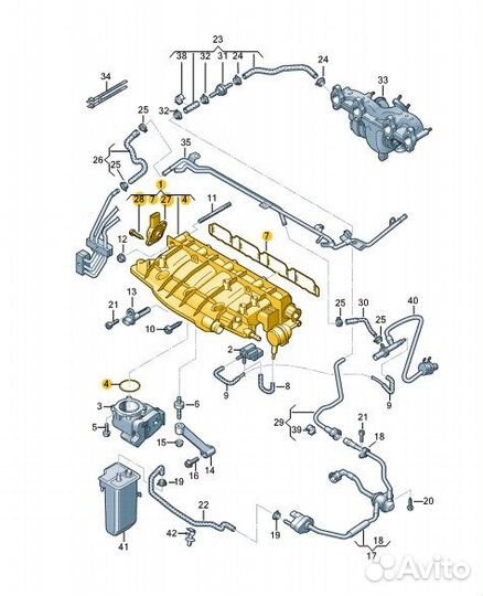 06H133201AT Впускной коллектор