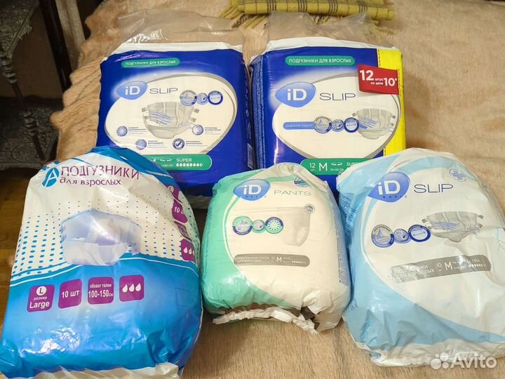 Памперсы для взрослых,ID Sleep M 70-130 трусы