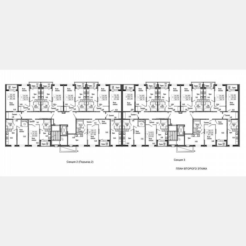 1-к. квартира, 33 м², 2/9 эт.