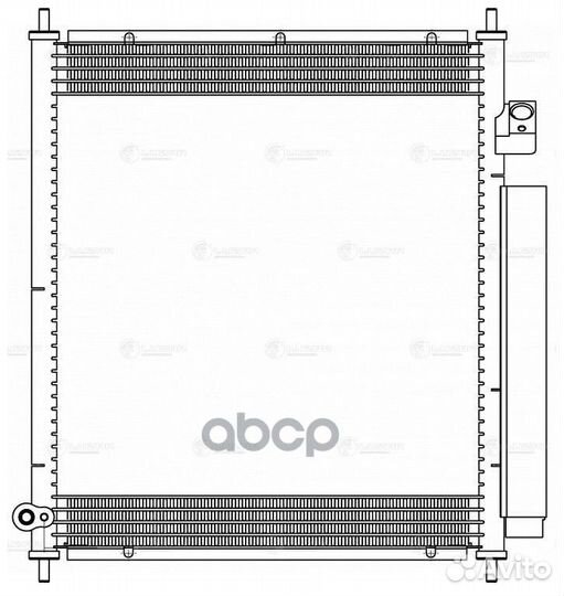 Радиатор кондиц. для а/м Honda Fit (02) /Jazz