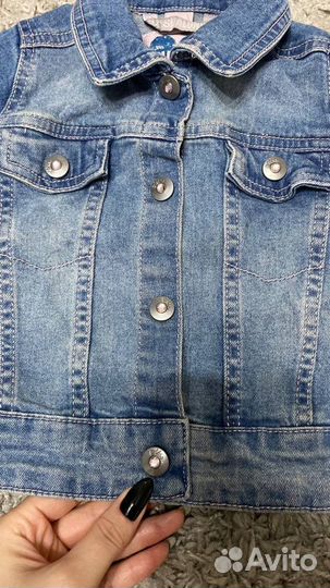Джинсовка на девочку 86 размер джинсовая куртка