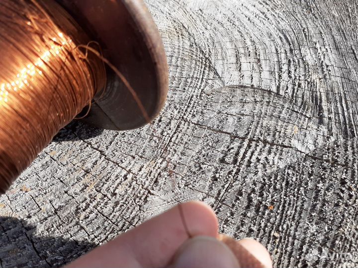 Проволока медная на катушке. для творчества. СССР