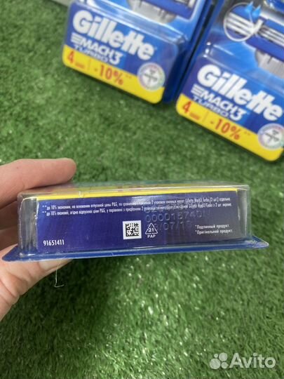 Набор сменных кассет Gillette Fusion 3 Turbo 4 шт