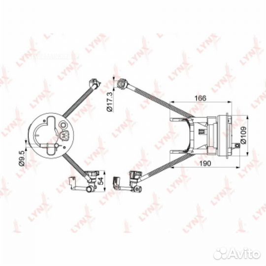 Lynxauto LF-1001M Фильтр топливный