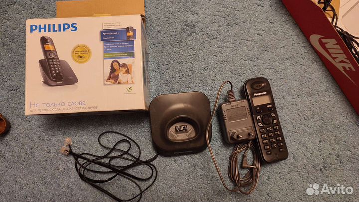 Домашний телефон phillips + panasonic