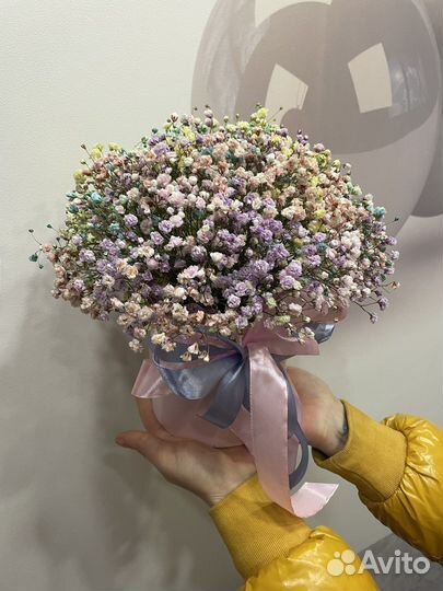Гипсофила Букеты Живые цветы Подарок
