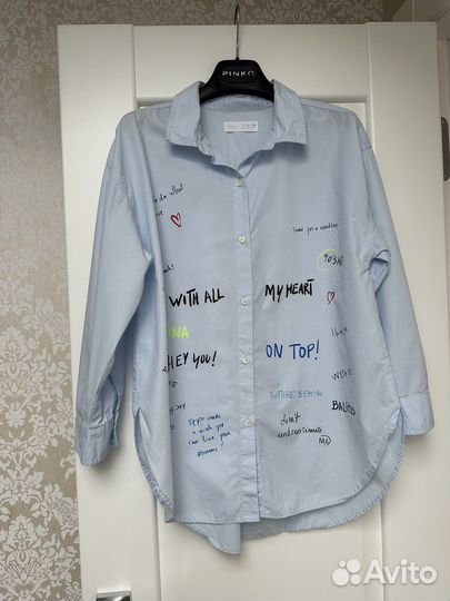 Рубашка Zara для девочки овер 140, как Новая