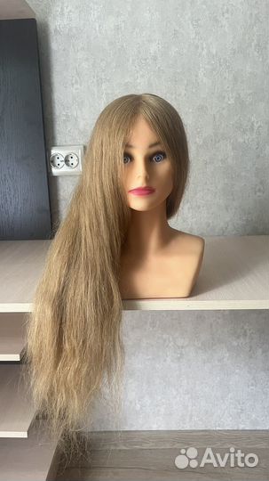 Голова манекен с натуральными волосами