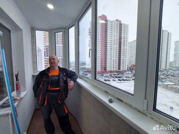 Ремонт балконов остекление утепление и отделка