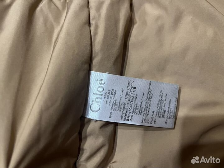 Пуховик chloe оригинал