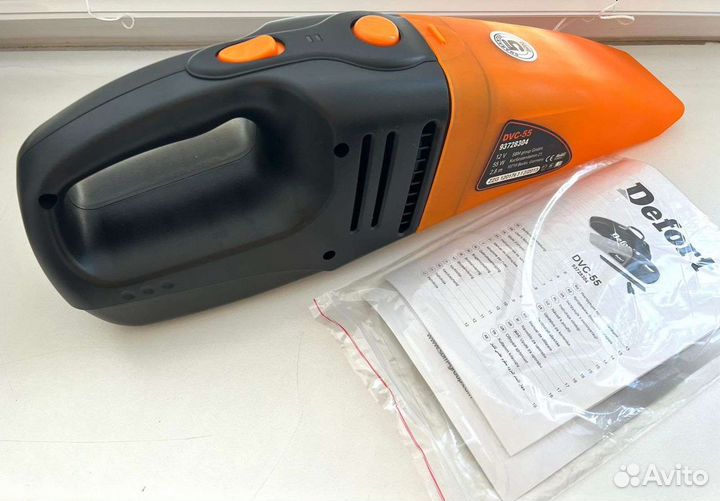 Портативный автомобильный пылесос Defort DVC-55
