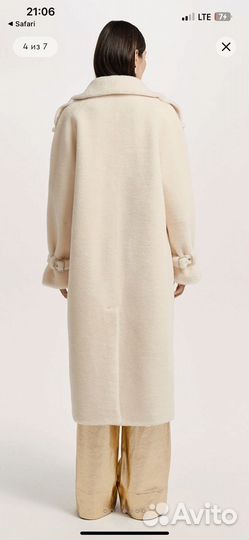 Шуба из 100% шерсти альпаки