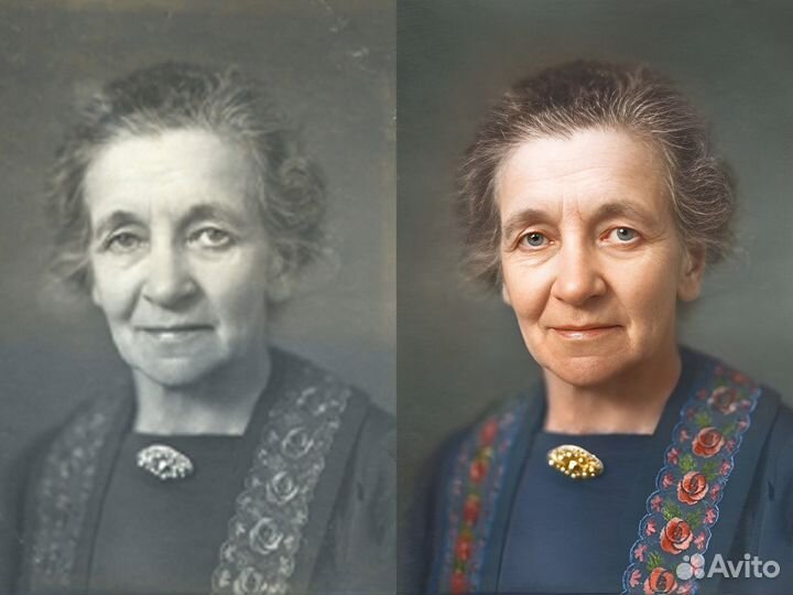 Реставрация и оцветнение фотографий