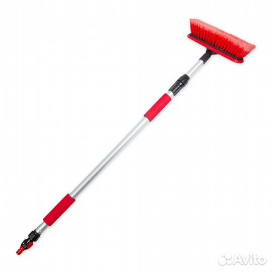 Щетка для мытья с краном подачи воды и телескоп