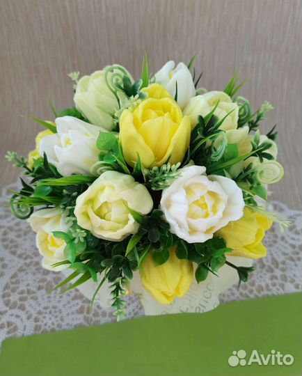 Букет цветов из мыла