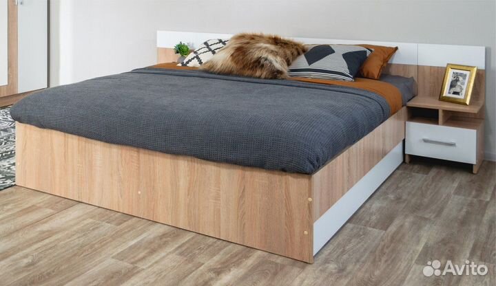 Спальный гарнитур Алёна (кровать 160 с осн. под ма