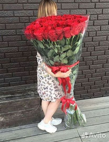 Букет роз 101 роза 51 роза