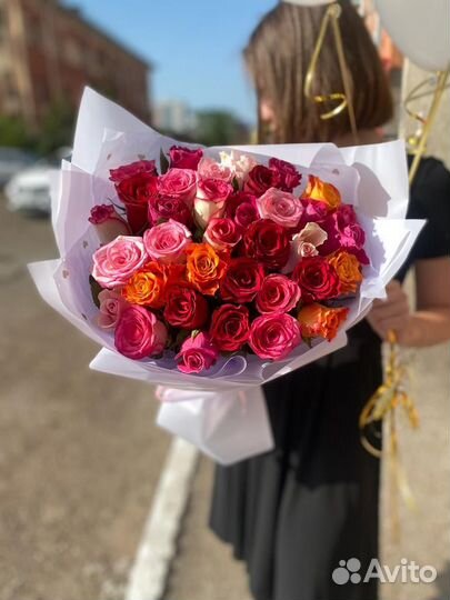 Роза Уфа доставка 50 см 58р