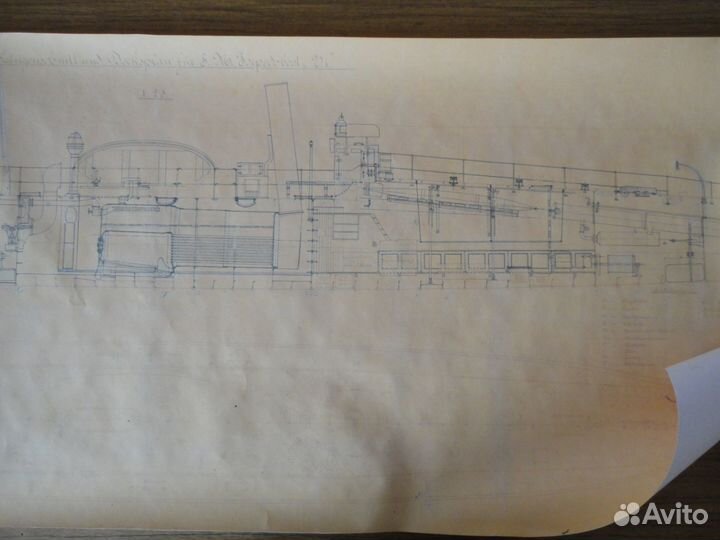 Старинные чертежи миноносца V 1, Германия 1894 г