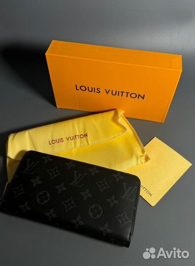 Портмоне Louis Vuitton Черное Люкс