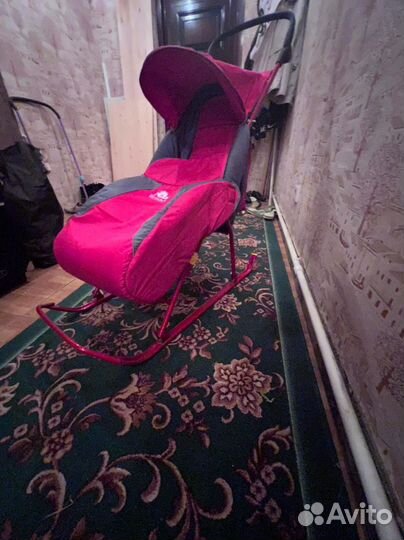 Детские санки коляска