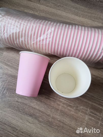 Одноразовые стаканы бумажные 350мл