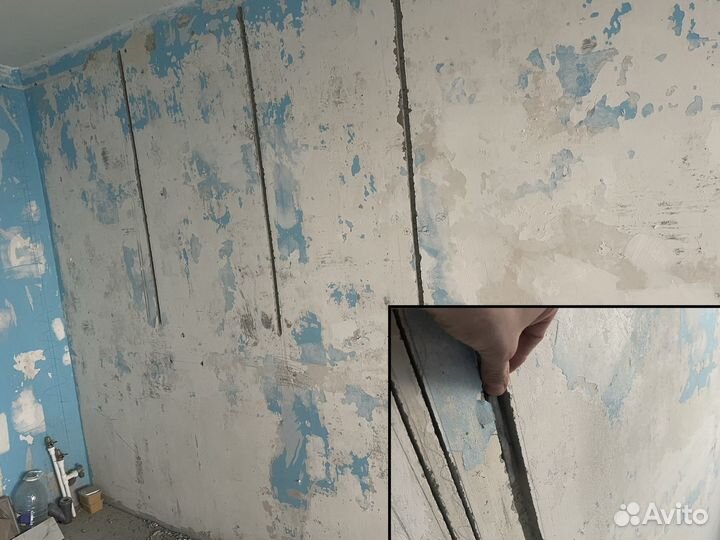 Штробление стен под проводку