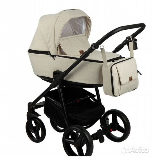 Продам коляску 3 в 1 adamex reggio (бежевая)