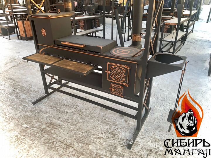 Мангал «Ермак» под крышей