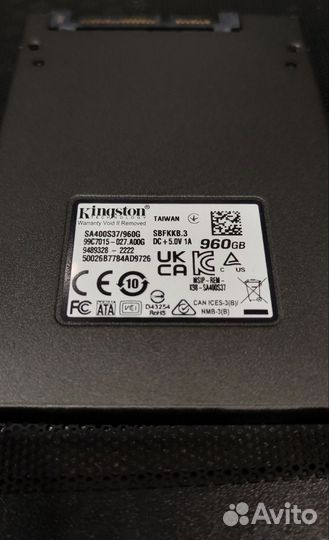 SSD 1Tb (960Gb) Kingston