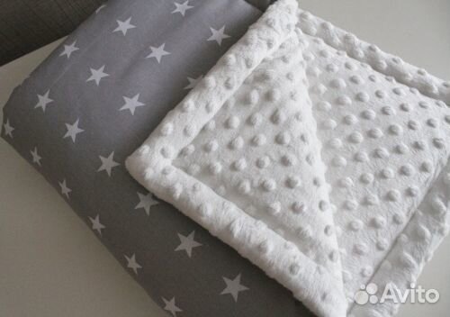 Плед детский Плюш/хлопок. Одеяло