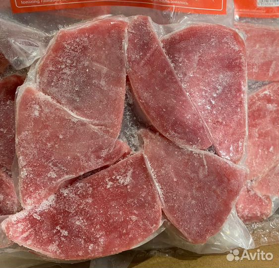 Филе (порции) тунца 40+ гр., в/у 500 гр