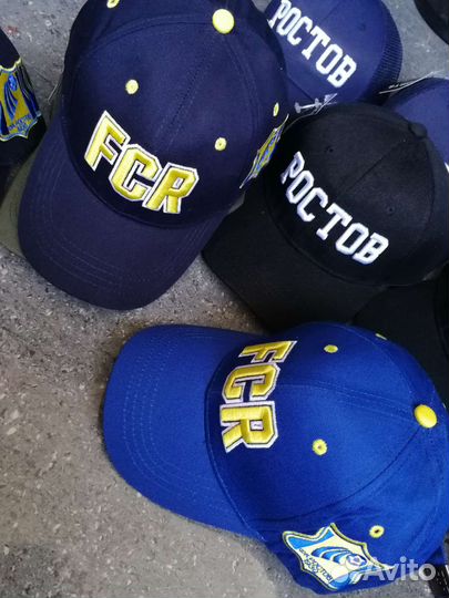 Бейсболка фк Ростов Fcr синие и жёлтые