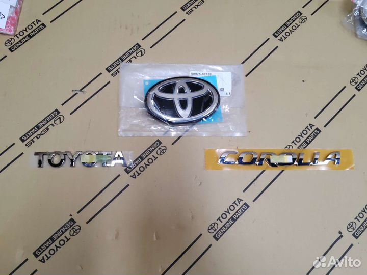 Эмблема крышки багажника toyota corolla