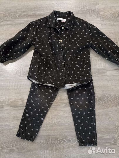 Джинсовка и джинсы для девочки Zara 110