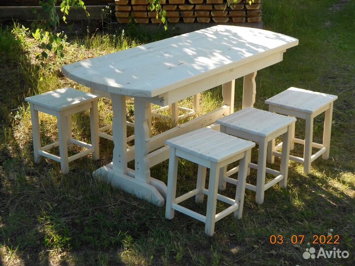 Стол + 6 табуреток