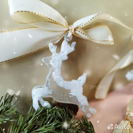 Набор елочных игрушек ручной работы