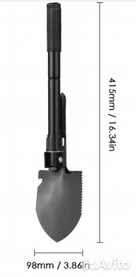 Лопата складная на пояс для охотников и рыболовов