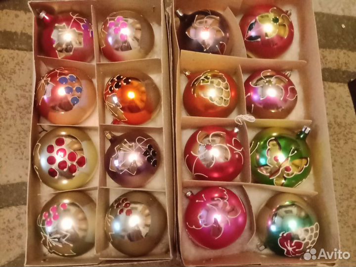 Елочные игрушки СССР шары