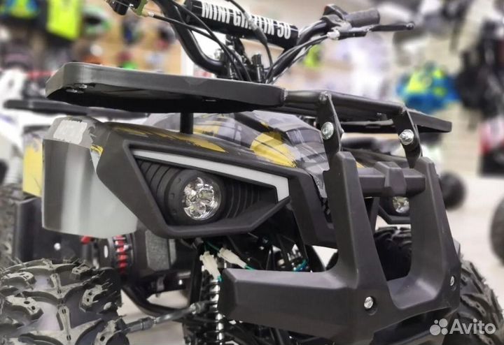 Детский квадроцикл Mini Grizlik X16 (PS) желтый