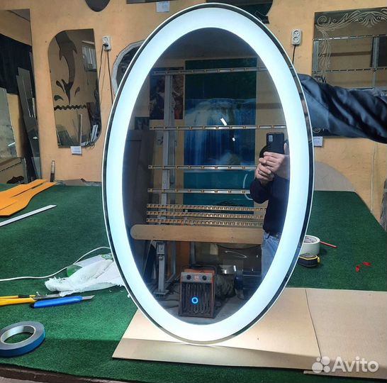 Заказ зеркала с подсветкой по размеру